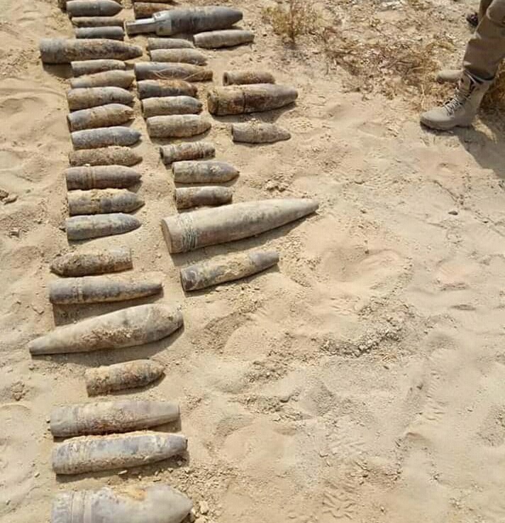 الجيش الوطني يتخلص من قذائف متفجرة شديدة الخطورة في&nbsp;المكلا